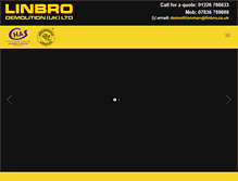 Tablet Screenshot of linbro.co.uk